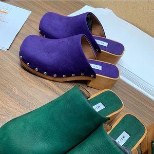 Miista Allison Purple Clogs